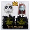 Image 1 : A Jack Skellington and Sally Wreath Ornament Set.
