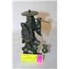 Image 1 : ANTIQUE ASIAN CARVED JADE FIGURAL STATUE