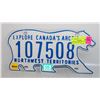Image 1 : NORTHWEST TERRITORIES POLAR BEAR LICENSE PLATE