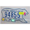Image 1 : NORTHWEST TERRITORIES POLAR BEAR LICENSE PLATE