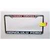 Image 1 : VINTAGE HONOLULU FORD LICENSE PLATE FRAME