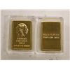 Image 1 : 2 X REPLICA GOLD PLATED 5G GOLD BARS
