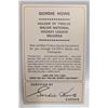 Image 2 : 1960S GORDIE HOWE AUTOGRAPHED EATONS PROMO CARD