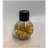 Image 1 : GLASS BOTTLE OF GOLD FLAKES