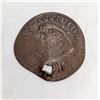 Image 2 : ANTIQUE UPPER CANADA HALF PENNY TURNED TO PENDANT