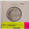 Image 1 : 1965 SILVER CANADA 50 CENT COIN