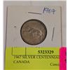 Image 1 : 1967 SILVER CENTENNIAL QUARTER CANADA