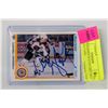 Image 1 : AUTOGRAPHED WAYNE GRETZKY HOCKEY CARD