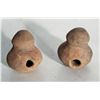 Image 1 : PAIR 2000 YEAR OLD TEOTIHUACAN CLAY ARTIFACTS