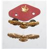 Image 1 : PAIR ANTIQUE PILOTS WINGS & CROWN PIN