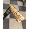 Image 2 : 1800S CHINESE BONE CARVED DRAGON HEAD CANE