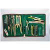 Image 1 : SALESMAN SAMPLE PEN CASE FULL OF VINTAGE PENS