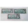 Image 1 : LOT 3 1954 CANADA $1 BILLS