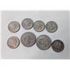Image 1 : LOT OF 8 US $1 & 50 CENT COINS VINTAGE