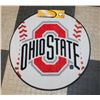 Image 1 : 26" ROUND OHIO STATE BUCKEYES BASEBALL MAT