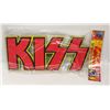 Image 1 : 22" X 9.5" KISS FOAM WALL SIGN