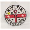 Image 1 : 8" ROUND ZIP TIE SIGN