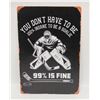 Image 1 : 8" X 12" GOALIE SIGN