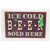 Image 1 : 8X12" COLD BEER SIGN