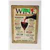 Image 1 : 8" X 12" WINE SIGN