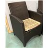 Image 1 : Qty 1 JANUS et Cie Woven Patio Lounge Chair, Approx. 22.5"W, 34.5"H, 18.5" Seat Depth
