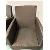 Image 7 : Pair of JANUS et Cie Woven Patio Lounge Chairs, Approx. 22.5"W, 34.5"H, 18.5" Seat Depth