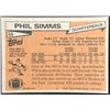 Image 2 : 1981 TOPPS PHIL SIMMS