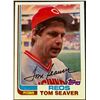 Image 1 : 1982 TOPPS TOM SEAVER (HOF)