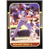 Image 1 : 1987 DONRUSS DON MATTINGLY (HOF)