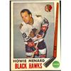 Image 1 : 1969-70 O-PEE-CHEE HOWIE MENARD ROOKIE CARD