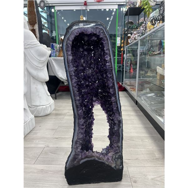 33 X 13 INCH  AMETHYST CATHEDRAL  PORTAL  SUPPER HIGH GRADE BRAZIL