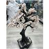 Image 4 : 29 X 21 INCH ROSE QUARTZ CRYSTAL TREE WITH AMETHYST BASE ( HANDMADE BRAZIL )
