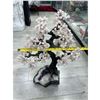 Image 8 : 29 X 21 INCH ROSE QUARTZ CRYSTAL TREE WITH AMETHYST BASE ( HANDMADE BRAZIL )