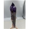 Image 2 : 8 INCH  HIGH AMETHYST /  AMETERINE ROUGH POINT