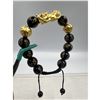 Image 3 : BRAND NEW FENG SHUI BLACK OBSIDISN WITH SAGIN PIXIU BRACELET