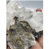 Image 4 : 4.5 X 3.7 CALCITE PYRITE CHIP FORMATION SPECIMEN