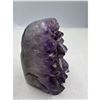 Image 4 : 2.8 X 1.7 INCH POLISHED AMETHYST GEODE WITH INCLUSIONS