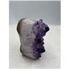 Image 2 : 2.8 X 1.7 INCH POLISHED AMETHYST GEODE WITH INCLUSIONS