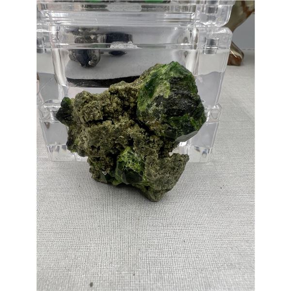 2 INCH RARE  GREEN  GARNET IN MATRIX SPECIMEN