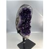 Image 2 : 11 X 4.2 INCH  AMETHYST CRYSTAL ON STAND HIGH GRADE BEAUTIFUL PIECE DARK COLOURS