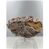 Image 4 : 9 1/2 X 10 INCH RARE LARGE PAGODA  CHOCOLATE CALCITE SPECIMEN