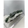 Image 5 : 12 X 6 INCH DARK  GREEN FLUORITE SPECIMEN BASE INCLUDED
