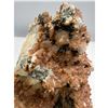 Image 8 : 6 X 4.5  INCH DOG TOOTH RED CALCITE SPECIMEN WITH PYRITE ON STAND