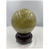Image 1 : 19 INCH CIRCUMFERENCE NATURAL CITRINE SPHERE FROM BRAZIL