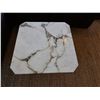 Image 2 : Low Coffee Table w/ Marble Top & Metal Legs 24" x 24" x 20"H