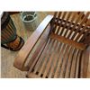 Image 8 : Wooden Lounge Armchair w/ Slatted Seat & Back 20" x 27" x 24"H