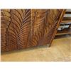 Image 8 : Carved Wooden 4-Door Console Table w/ Interior Shelves & Leaf Motif 63" x 18" x 38"H (contents not i