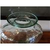 Image 2 : Vintage Green Texture Glass Bottle Vase 6.5"H (at opening) x 15"H
