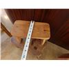 Image 8 : Qty 2 Wooden Stools, Misc Sizes