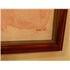 Image 2 : Hawaiian Female Artwork by Lynne Smith, Wood Framed 25.5" x 28.5"